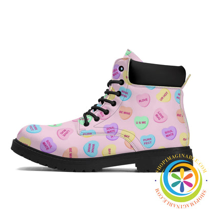 Sweet Tart Hearts Womens Boots