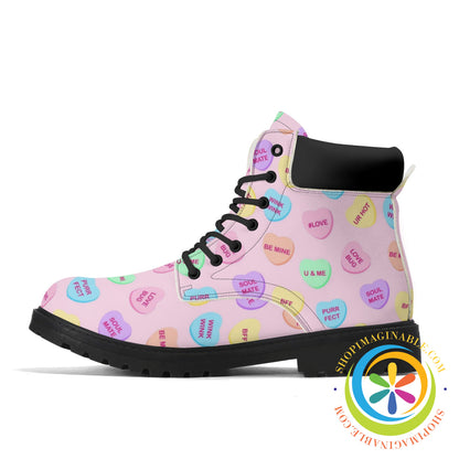 Sweet Tart Hearts Womens Boots