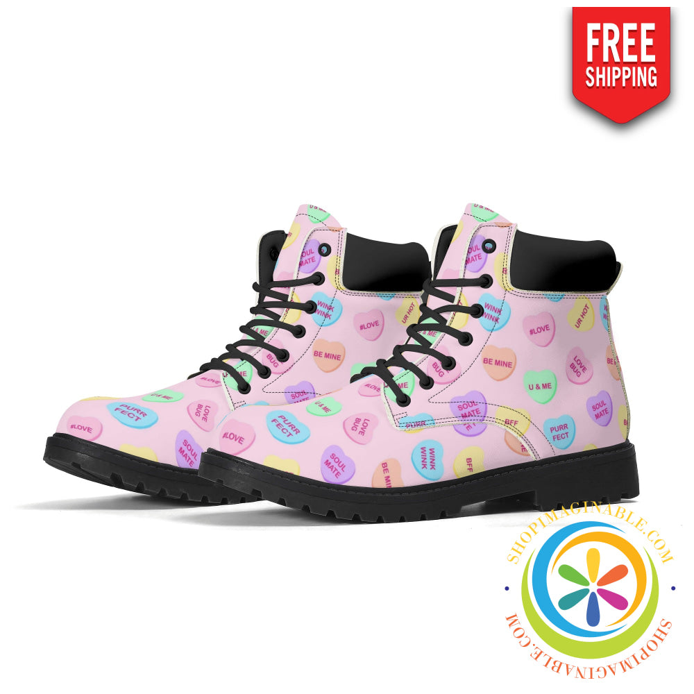 Sweet Tart Hearts Womens Boots Us5 (Eu35)