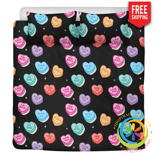 Sweet Tarts Hearts Bedding Set Us Twin