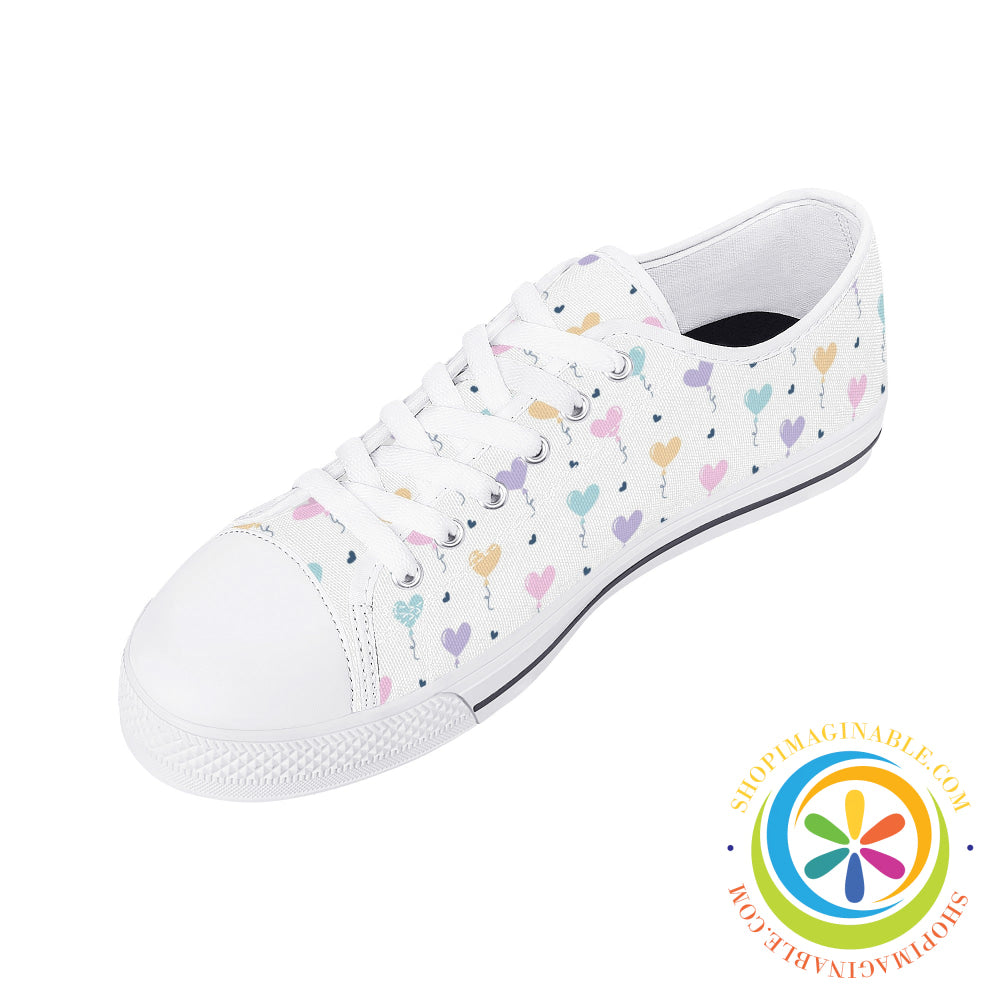 Take My Heart Ladies Low Top Canvas Shoes