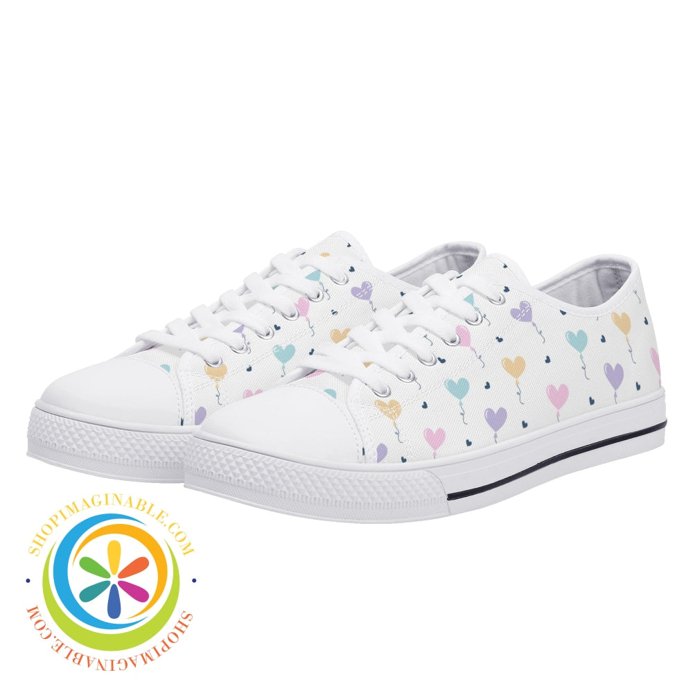 Take My Heart Ladies Low Top Canvas Shoes Us12 (Eu44)
