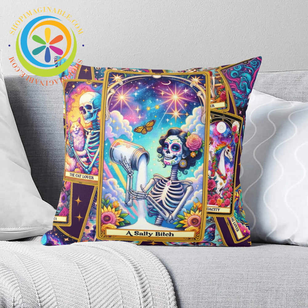 Tarot - A Salty Bitch Pillow Cover