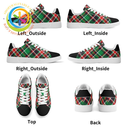 Tartan Plaid Unisex Skateboard Shoes