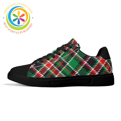 Tartan Plaid Unisex Skateboard Shoes