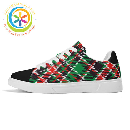 Tartan Plaid Unisex Skateboard Shoes