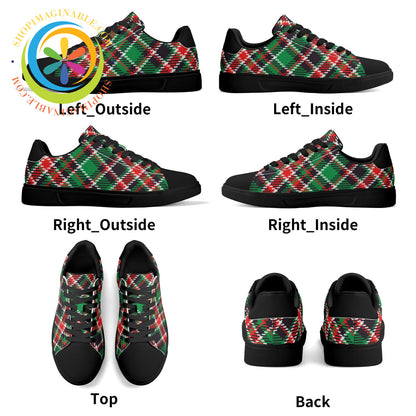 Tartan Plaid Unisex Skateboard Shoes