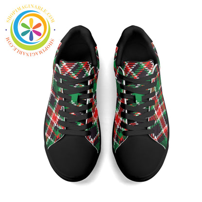 Tartan Plaid Unisex Skateboard Shoes