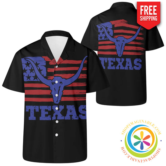 Texas Yall Hawaiian Casual Shirt 2Xs