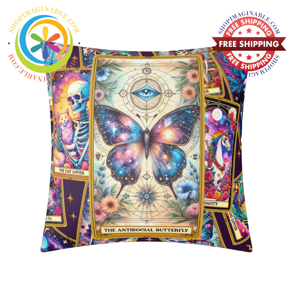 The Anti Social Tarot Card Pillow Cover