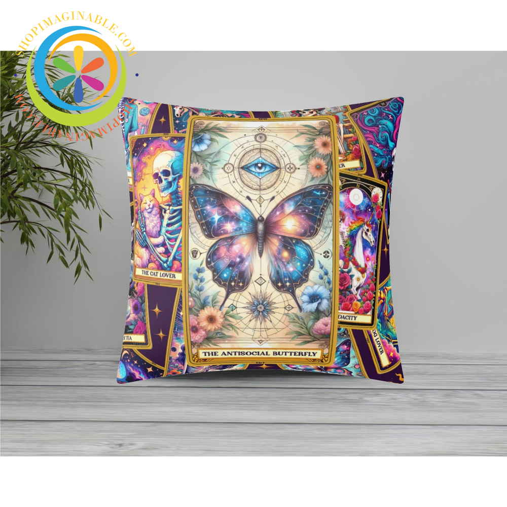 The Anti Social Tarot Card Pillow Cover