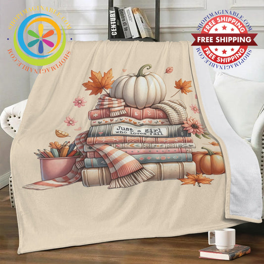 The Autumn Reader Soft Premium Fleece Blanket M