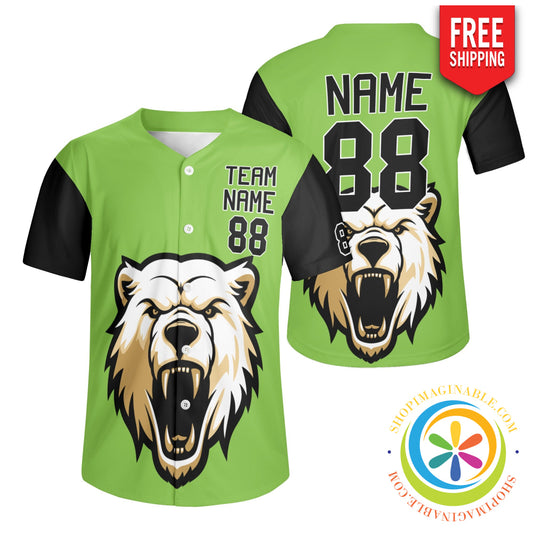 The Bear Unisex Baseball Jersey S