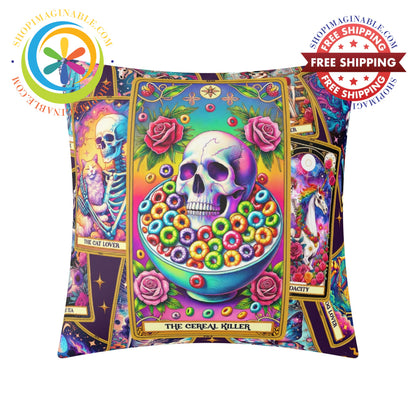 The Cereal Killer Tarot Card Pillow Cover