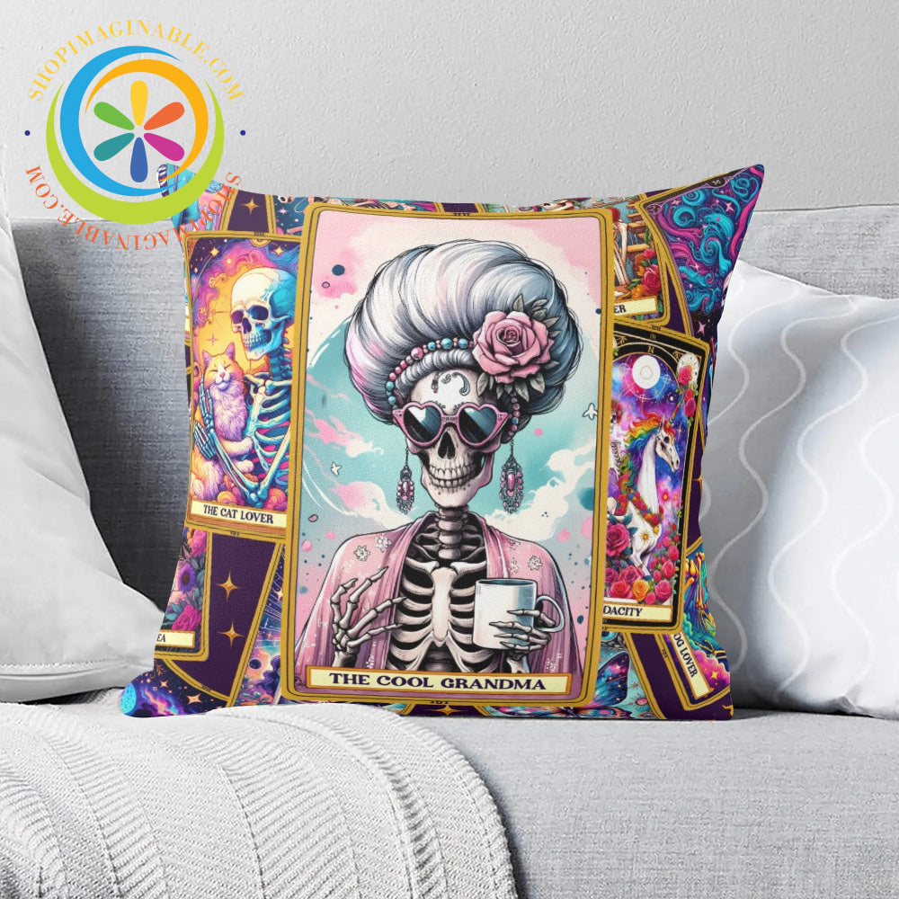 The Cool Grandma - Tarot Pillow Cover