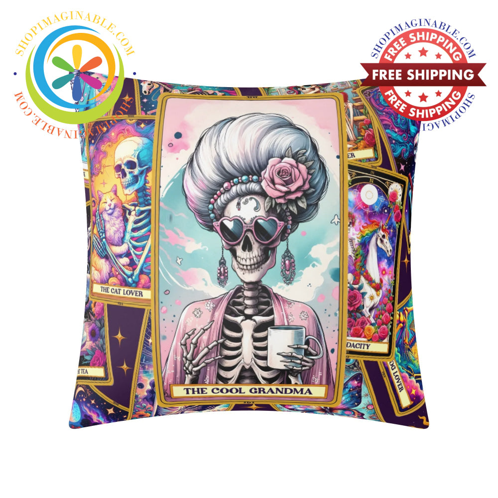 The Cool Grandma - Tarot Pillow Cover