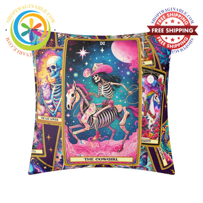 The Cowgirl - Tarot Pillow Cover