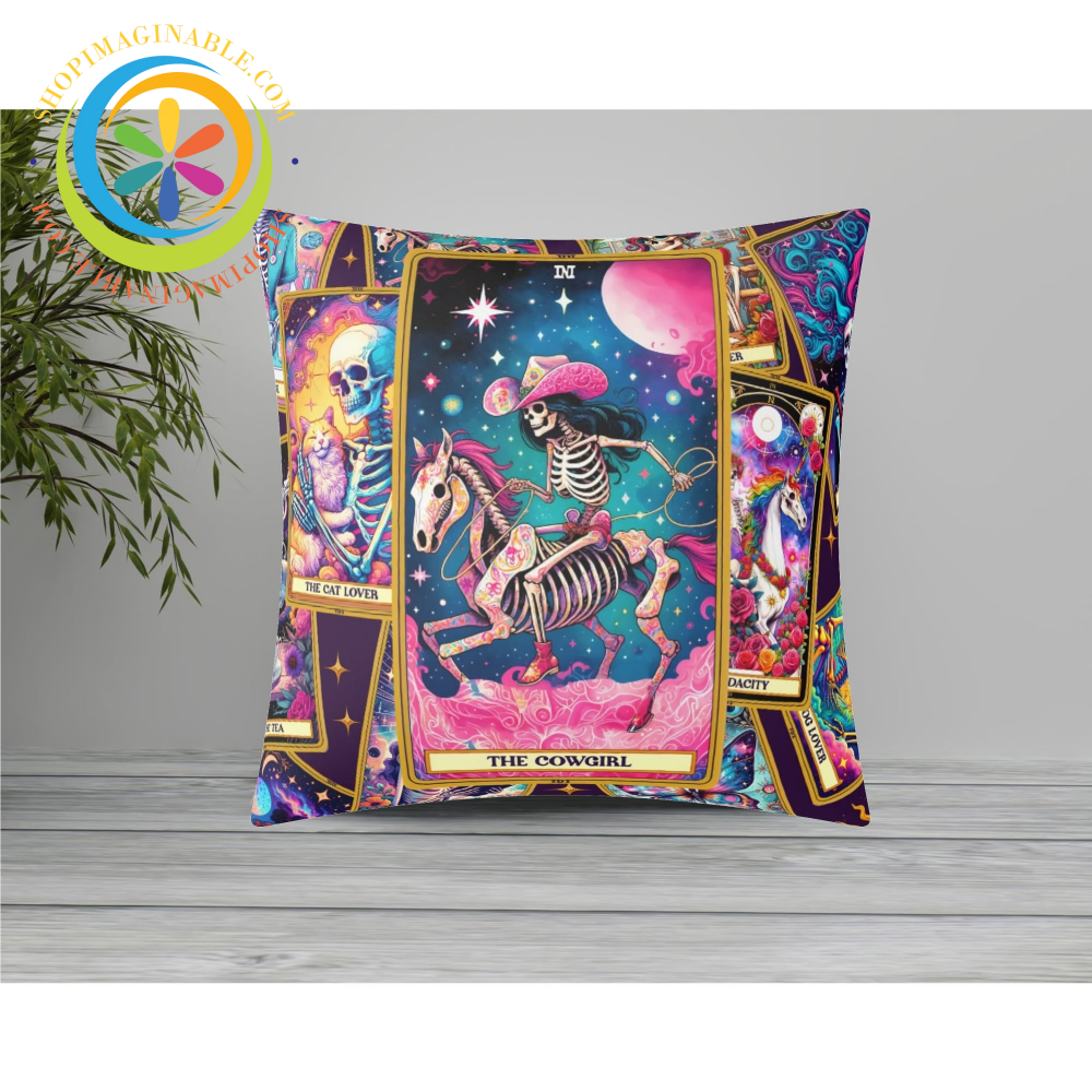 The Cowgirl - Tarot Pillow Cover