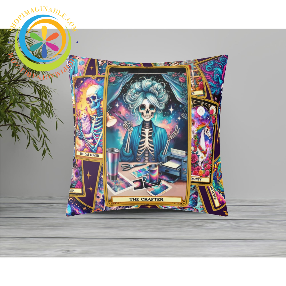 The Crafter Tarot Card Pillow Cover