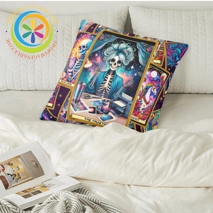 The Crafter Tarot Card Pillow Cover