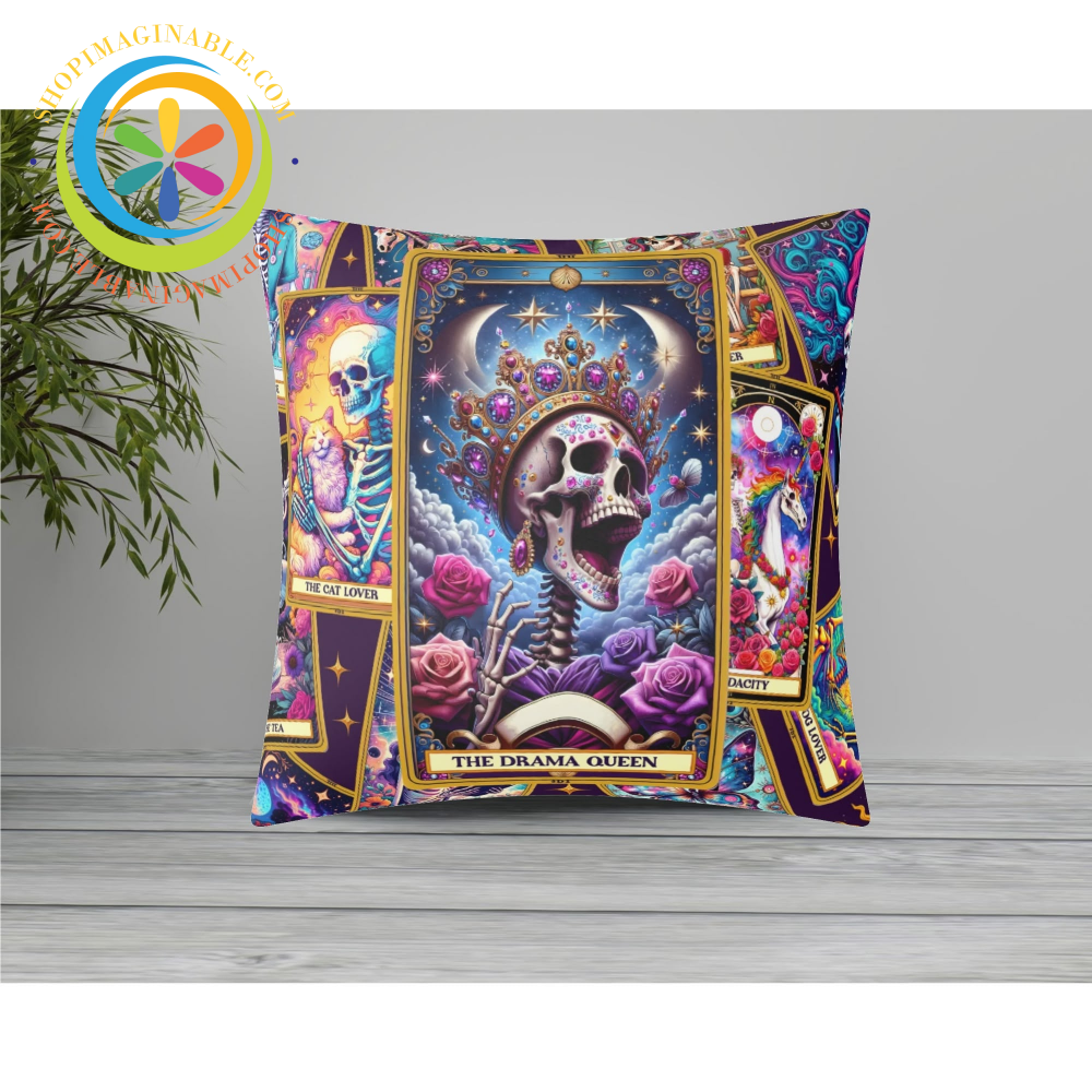 The Drama Queen Tarot Pillow Cover