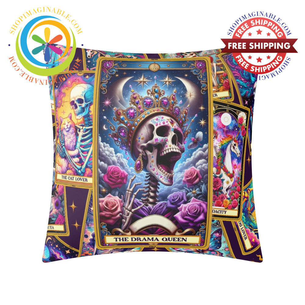 The Drama Queen Tarot Pillow Cover