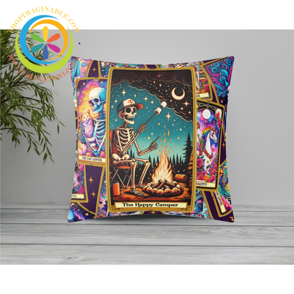 The Happy Camper Tarot Pillow Cover