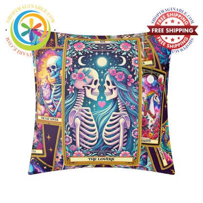 The Lovers Tarot Card Pillow Cover