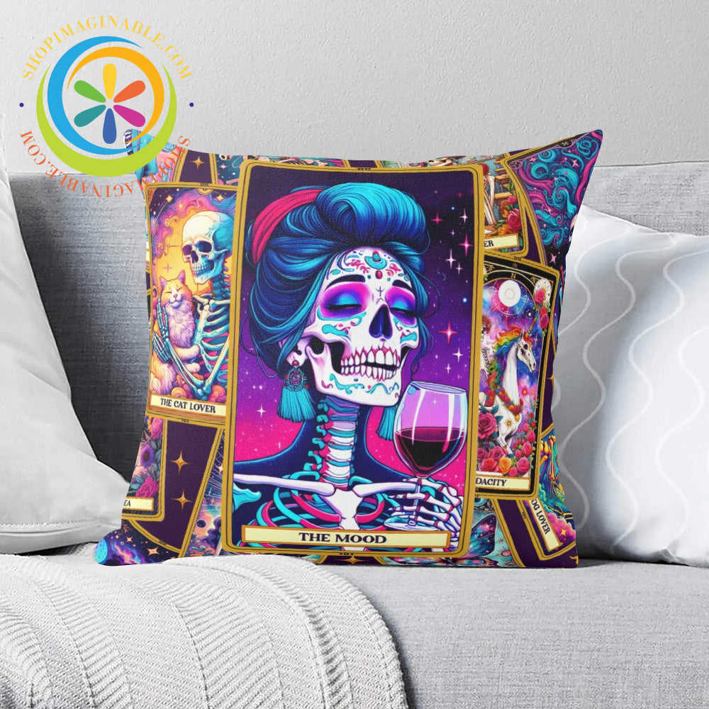 The Mood (Wine) Tarot Pillow Cover