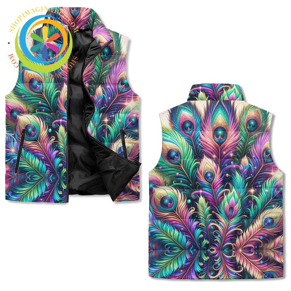 The Peacock Puffer Vest