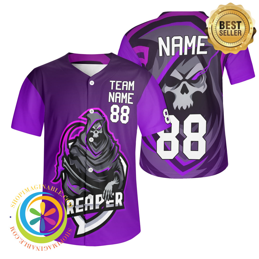 The Reaper Unisex Baseball Jersey S