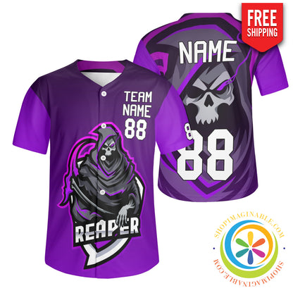 The Reaper Unisex Baseball Jersey S