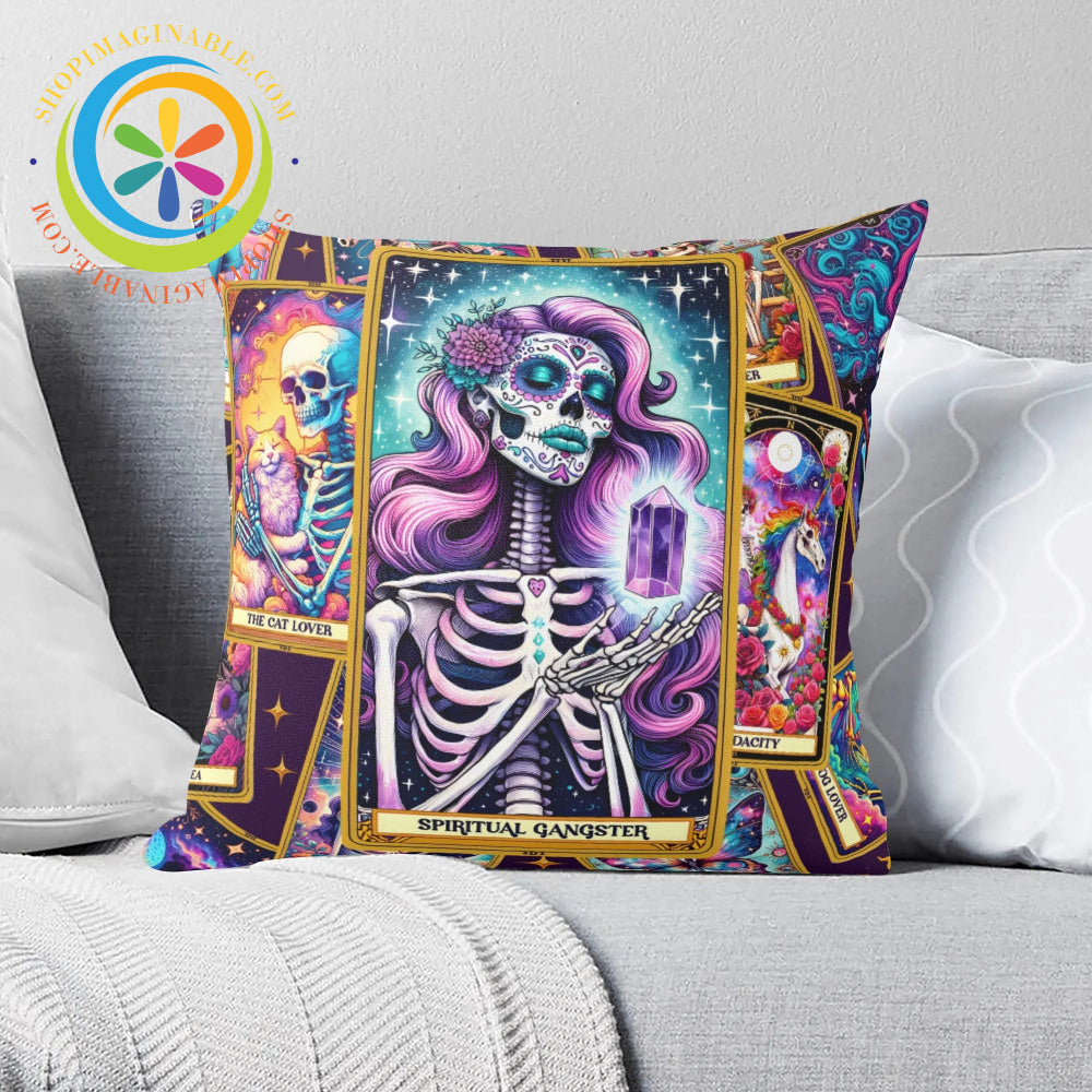 The Spiritual Gangster Tarot Card Pillow Cover