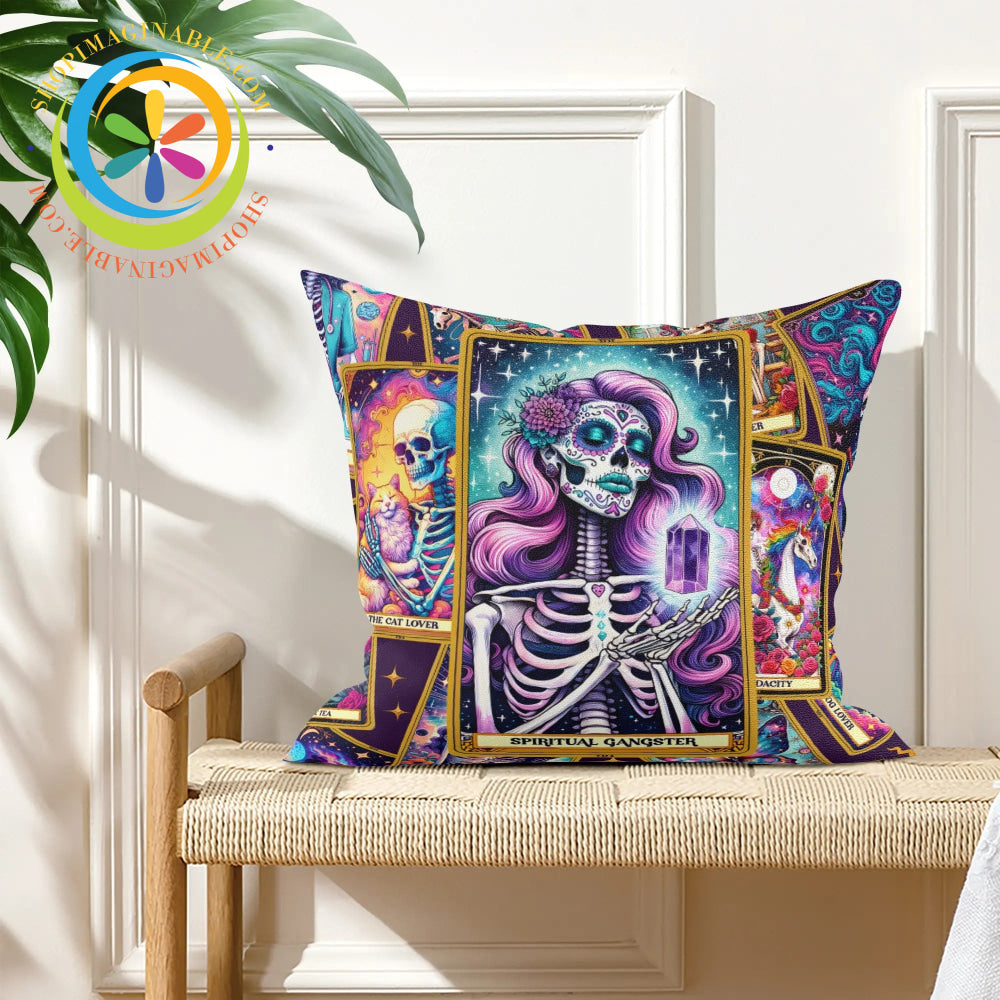 The Spiritual Gangster Tarot Card Pillow Cover