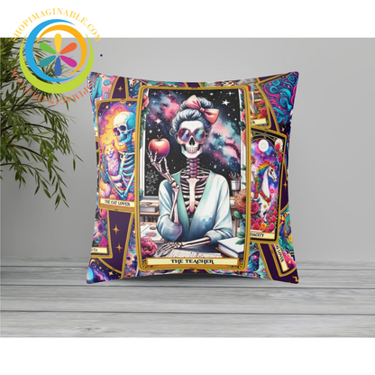 The Teachers Tarot Card Pillow Cover