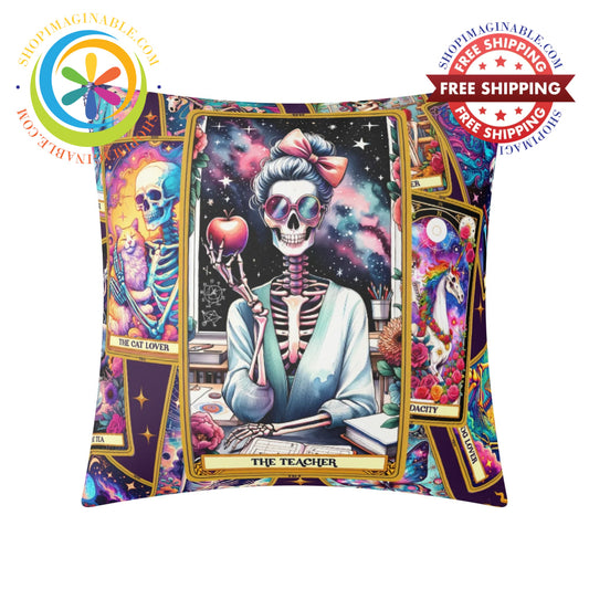 The Teachers Tarot Card Pillow Cover