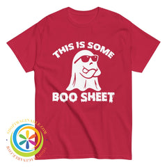 This Is Some Boo Sheet Unisex Halloween T-Shirt Cardinal / S T-Shirt