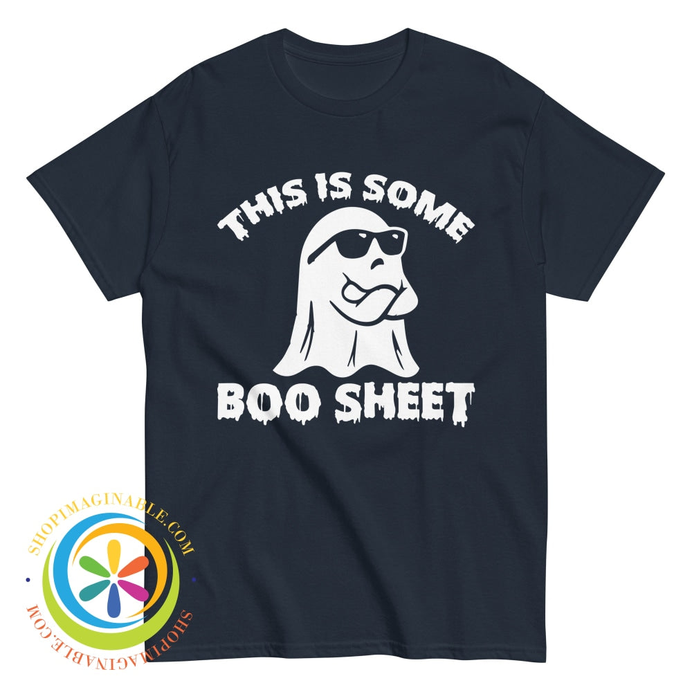 This Is Some Boo Sheet Unisex Halloween T-Shirt Navy / S T-Shirt