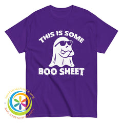 This Is Some Boo Sheet Unisex Halloween T-Shirt Purple / S T-Shirt