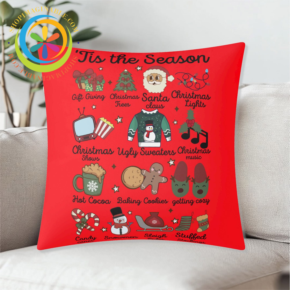 Tis The Season Christmas Pillow Cover