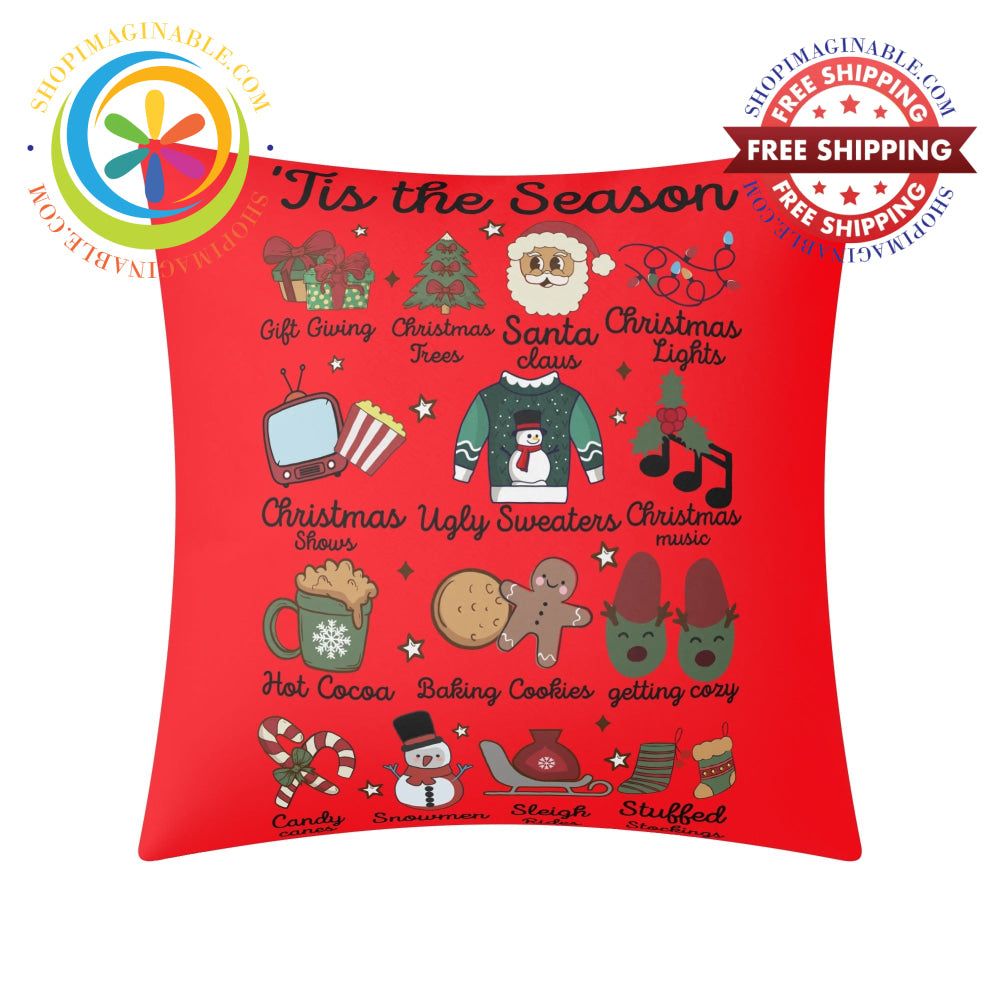 Tis The Season Christmas Pillow Cover