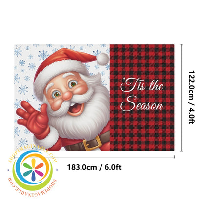 'Tis The Season Santa Flag 4x6 Ft-ShopImaginable.com