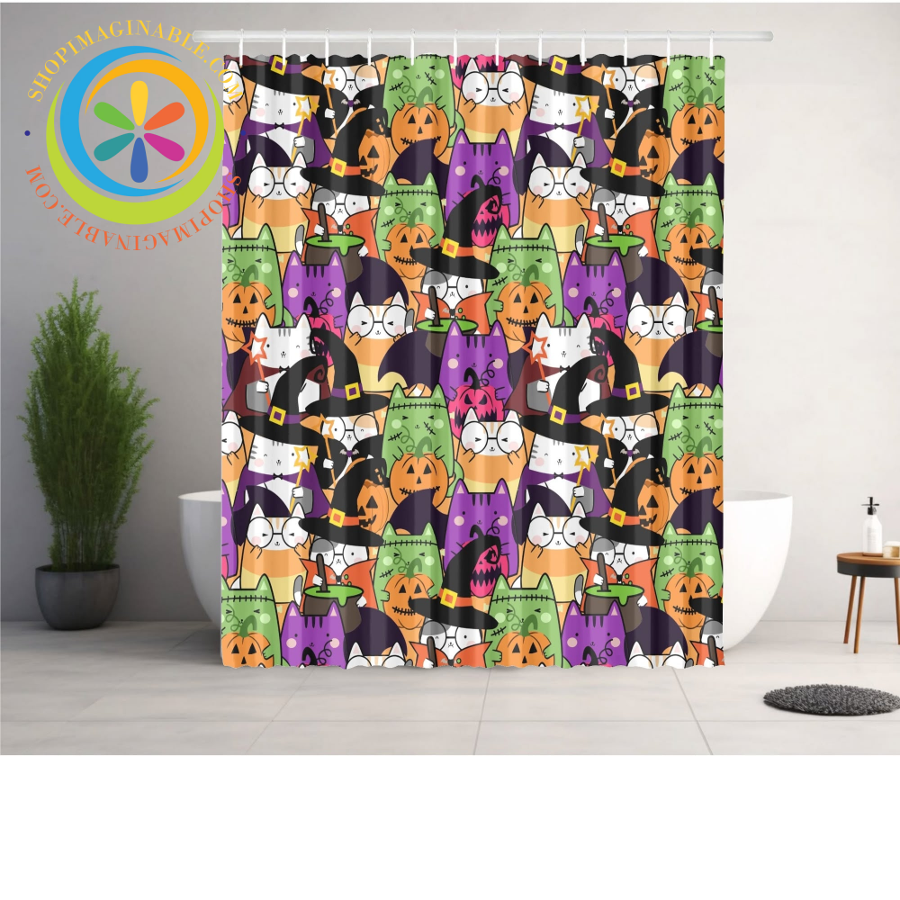 Too Cute To Spook Kawaii Shower Curtain