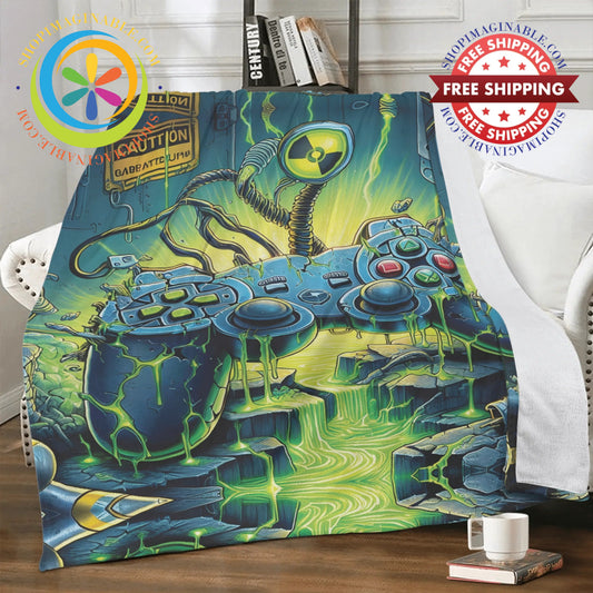 Toxic Gamer Premium Fleece Blanket
