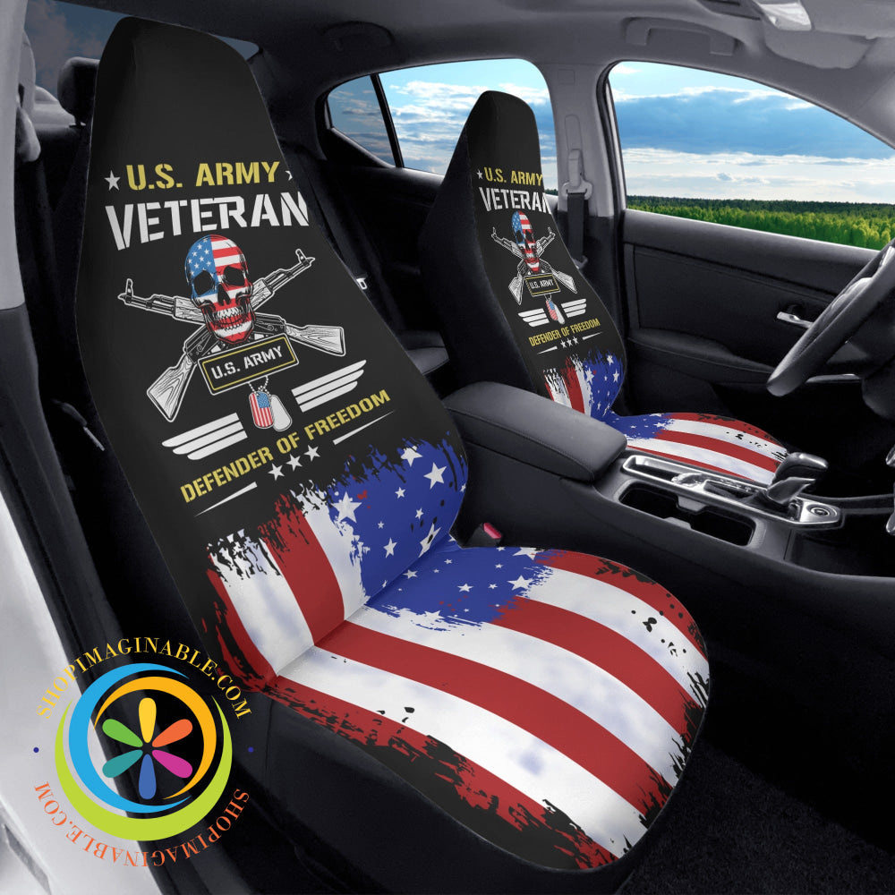 U.s. Army Veteran Cloth Car Seat Covers Cover