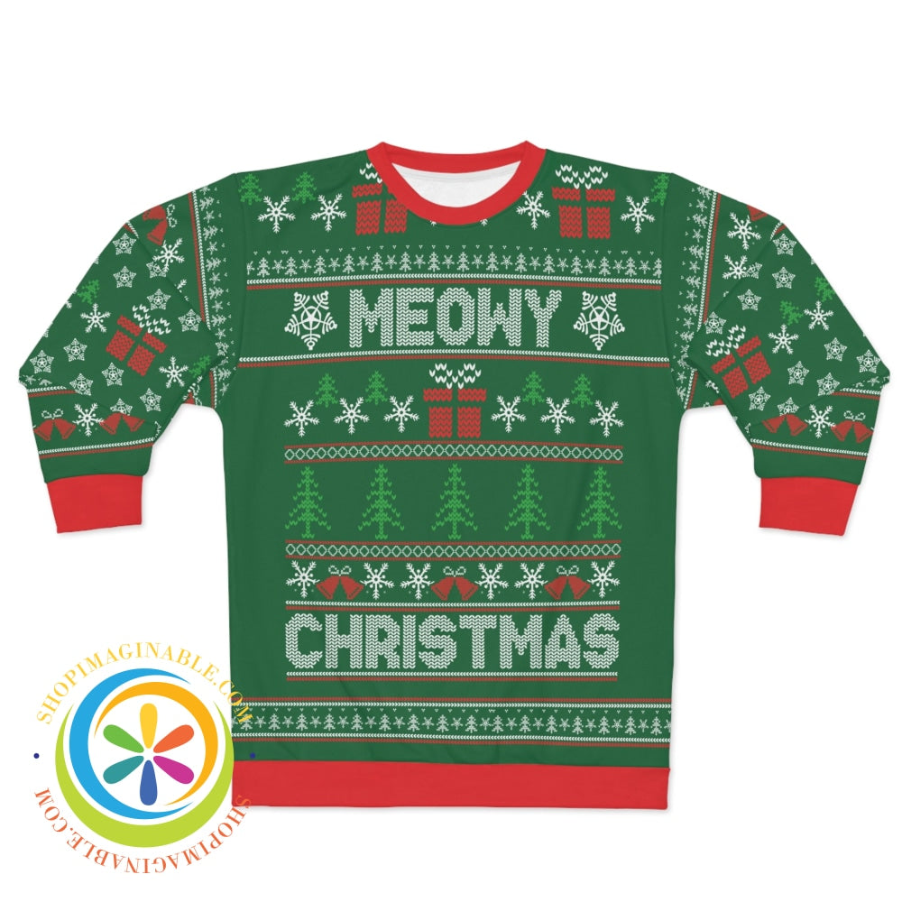 Ugly Christmas - Meowy Unisex Sweatshirt Xs All Over Prints
