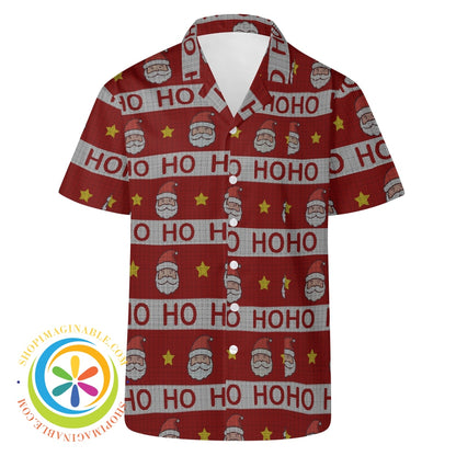 Ugly Ho Ho Ho Sweater Christmas Hawaiian Casual Shirt-ShopImaginable.com