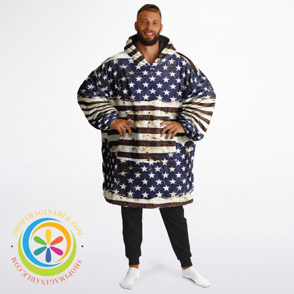 Ultimate American Patriotic Reversible Snug Hoodie - Aop
