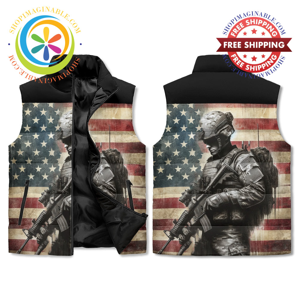 Usa Military Puffer Vest M