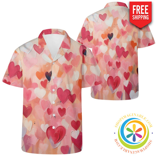 Valentine Loves Hawaiian Casual Shirt 2Xs